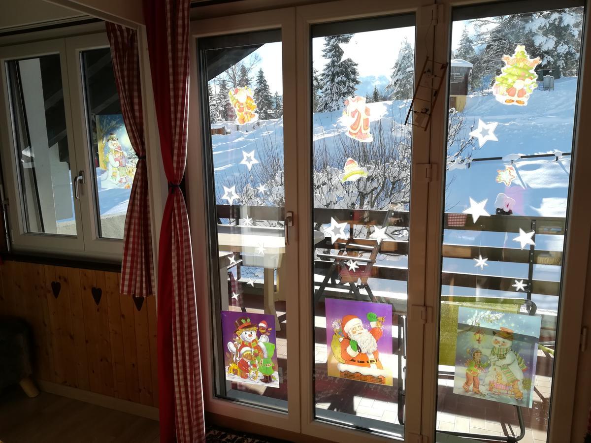 Romantic Chalet-Style Flat With Mountain View Torgon 외부 사진